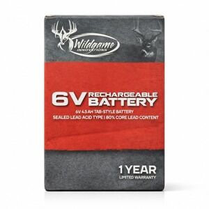 Wildgame Innovations - 6V Rechargeable Battery (4.5Ah)‎ - 6VB1 Tab Style